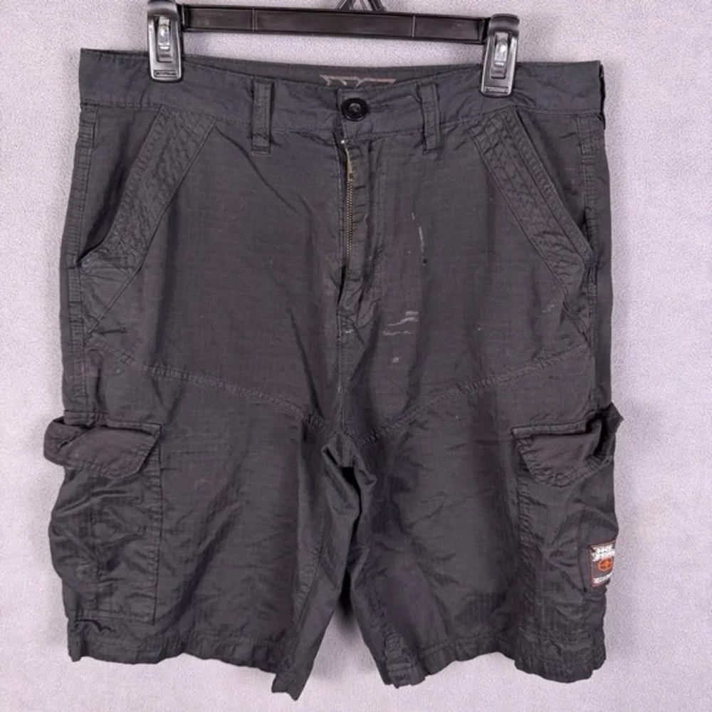 Vintage No Fear Cargo Shorts Mens 32 Lightweight Ripstop Skate 2000s Y2K‎ Read!